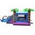 Pogo Tropical Commercial Inflatable Bounce House Slide with Blower Kids Jumper   
